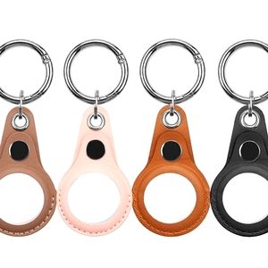 HAYUL Leather Case Compatible with Apple AirTag 2021 Item Finder with Keychain.